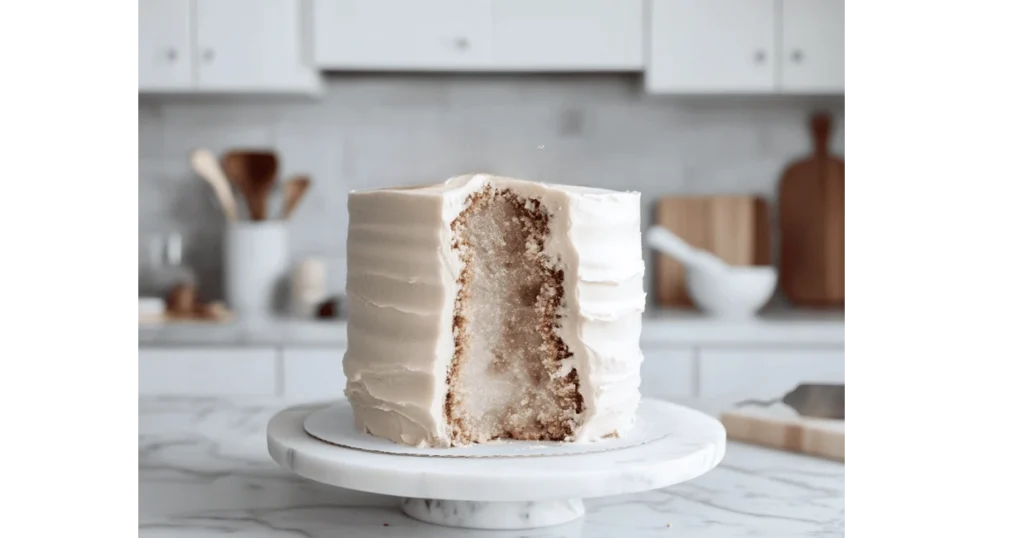 Stacking Cake Layers and Carving Geode Shape